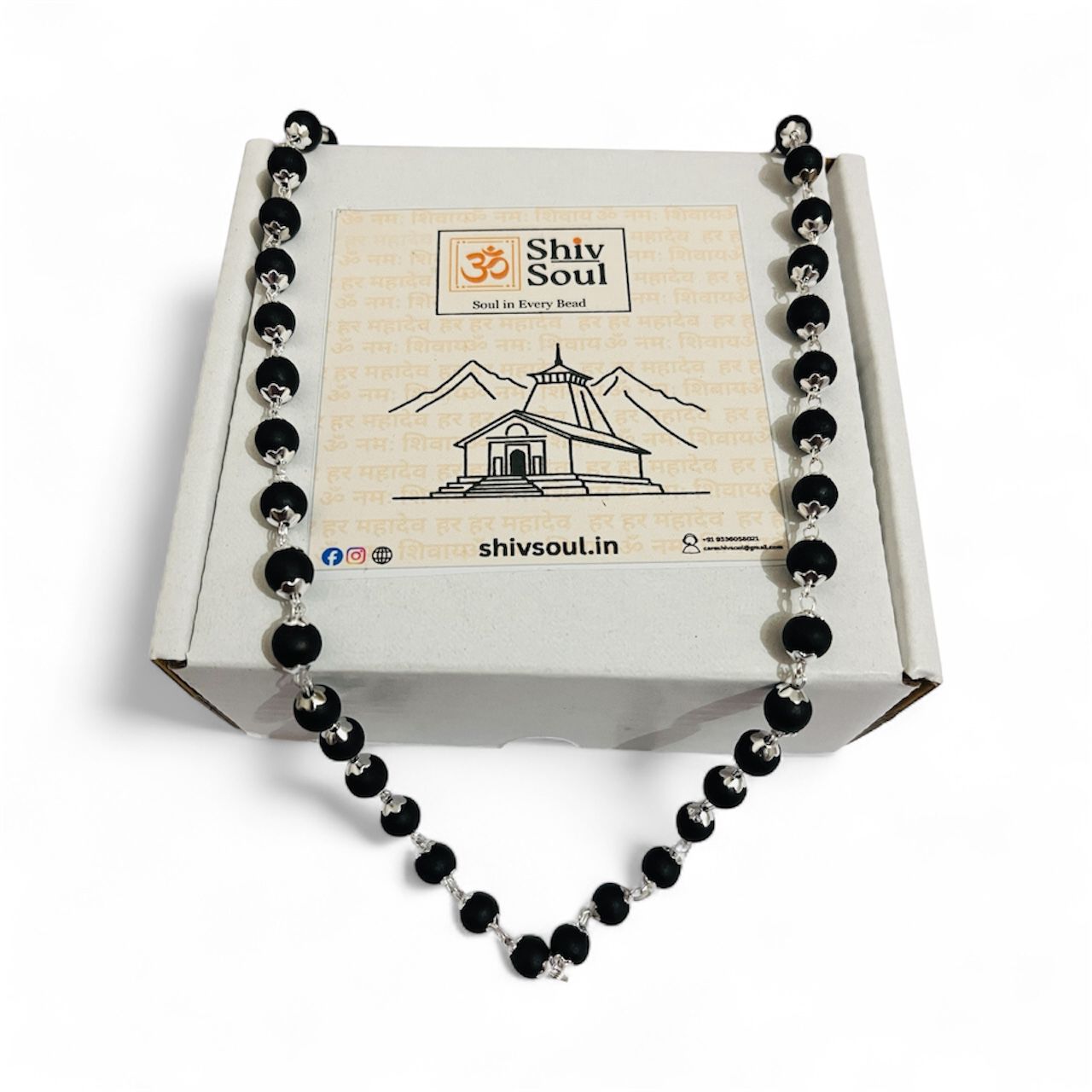 Karungali Mala Silver Plated with Original Certificate