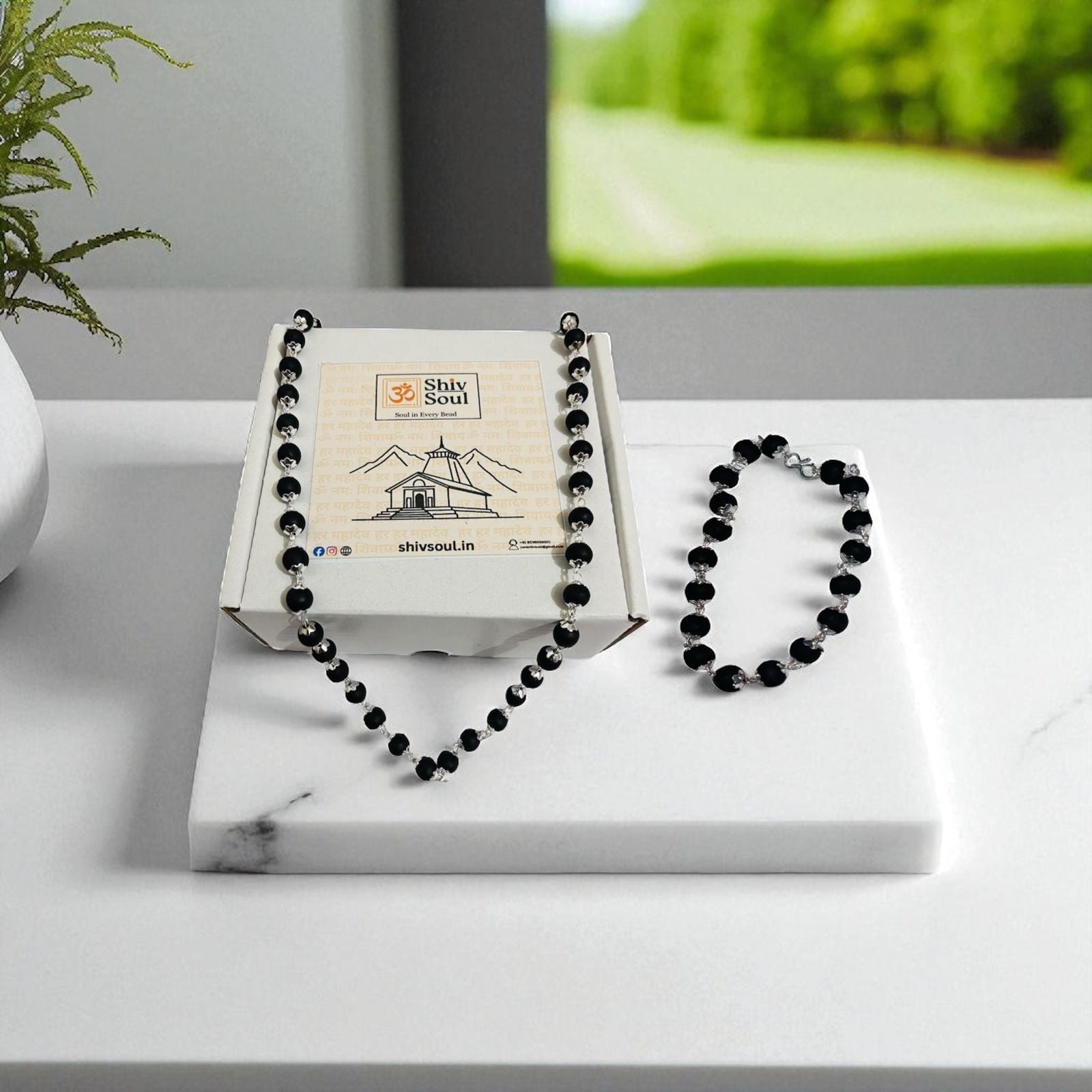 Karungali mala with bracelet combo