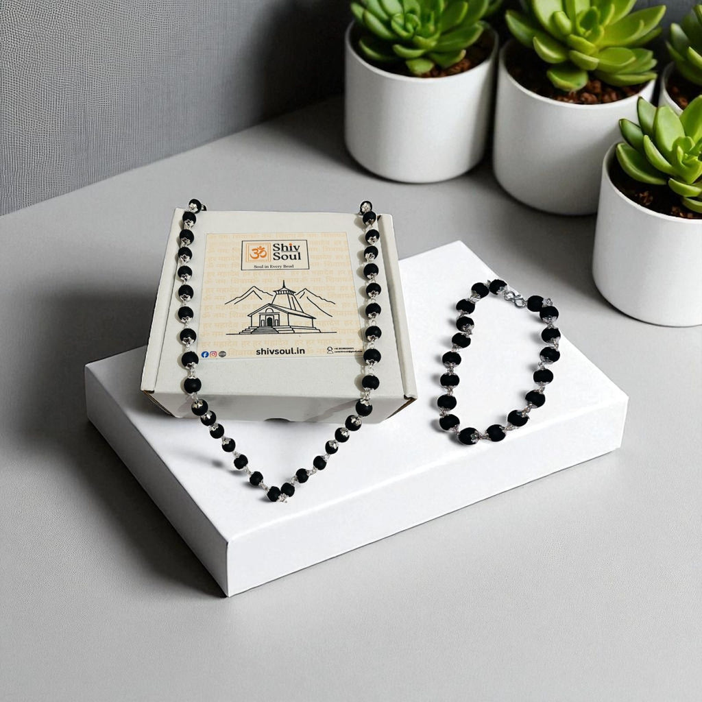 Karungali mala with bracelet combo