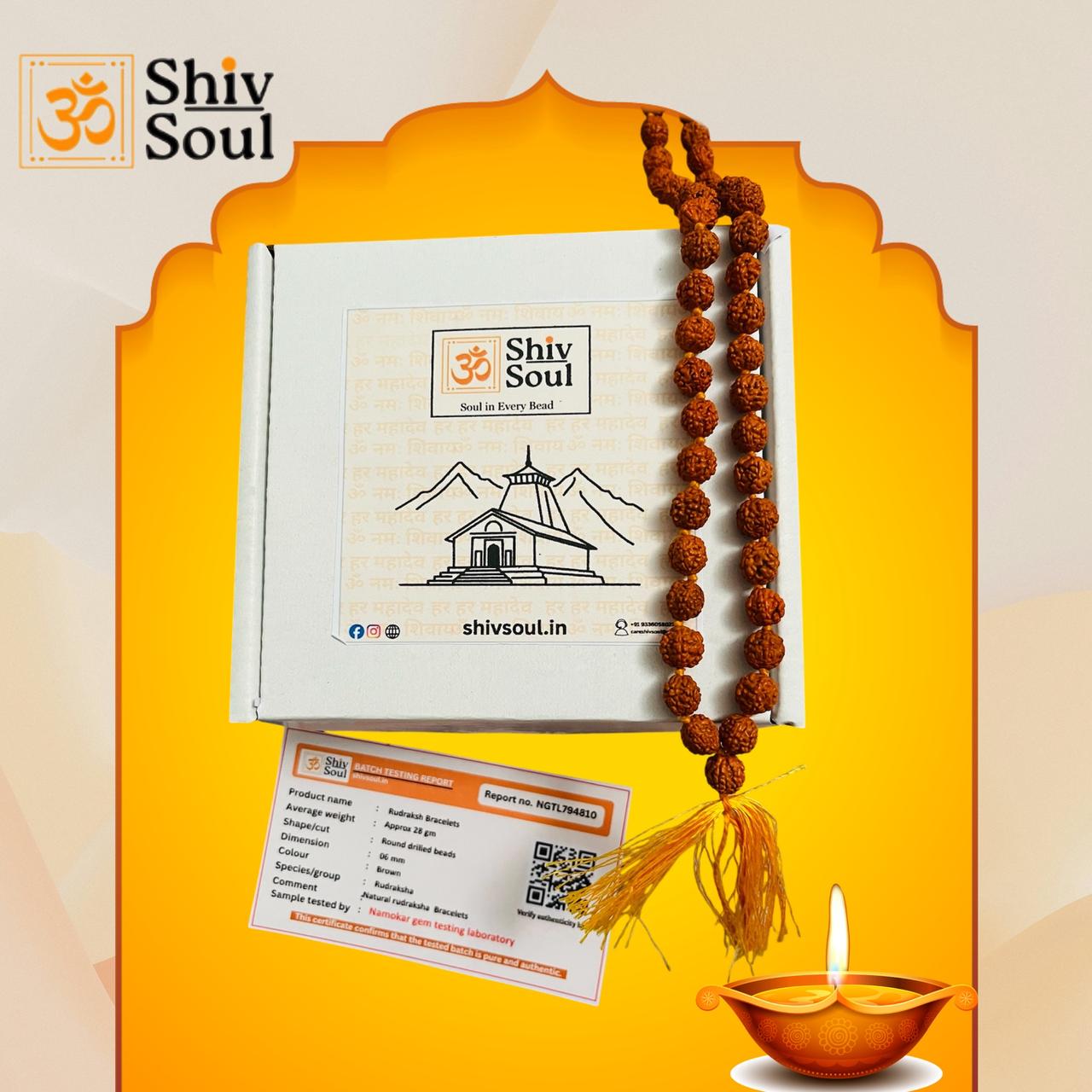 108 Beads 5 Mukhi Rudraksha Mala