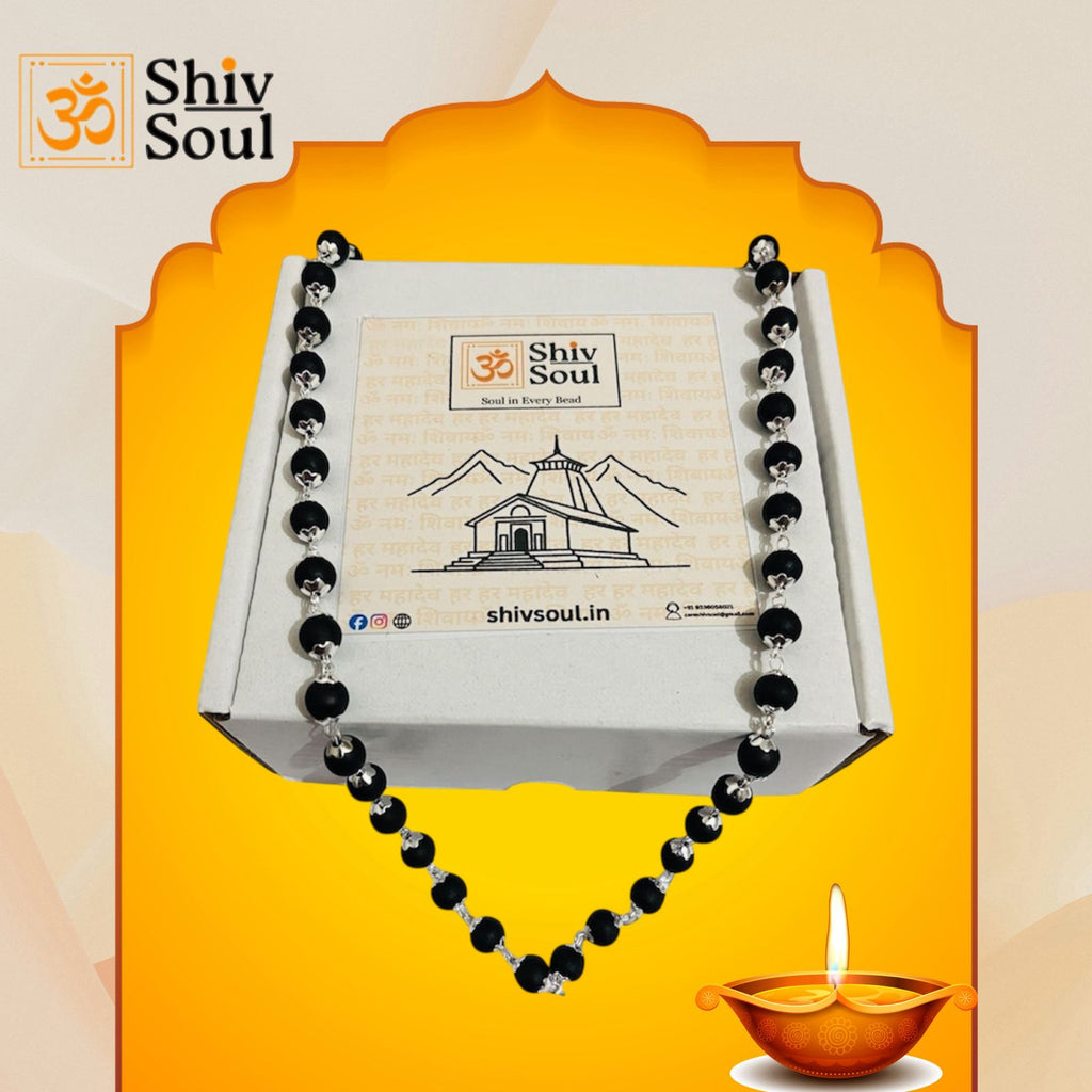 Karungali Mala Silver Plated with Original Certificate